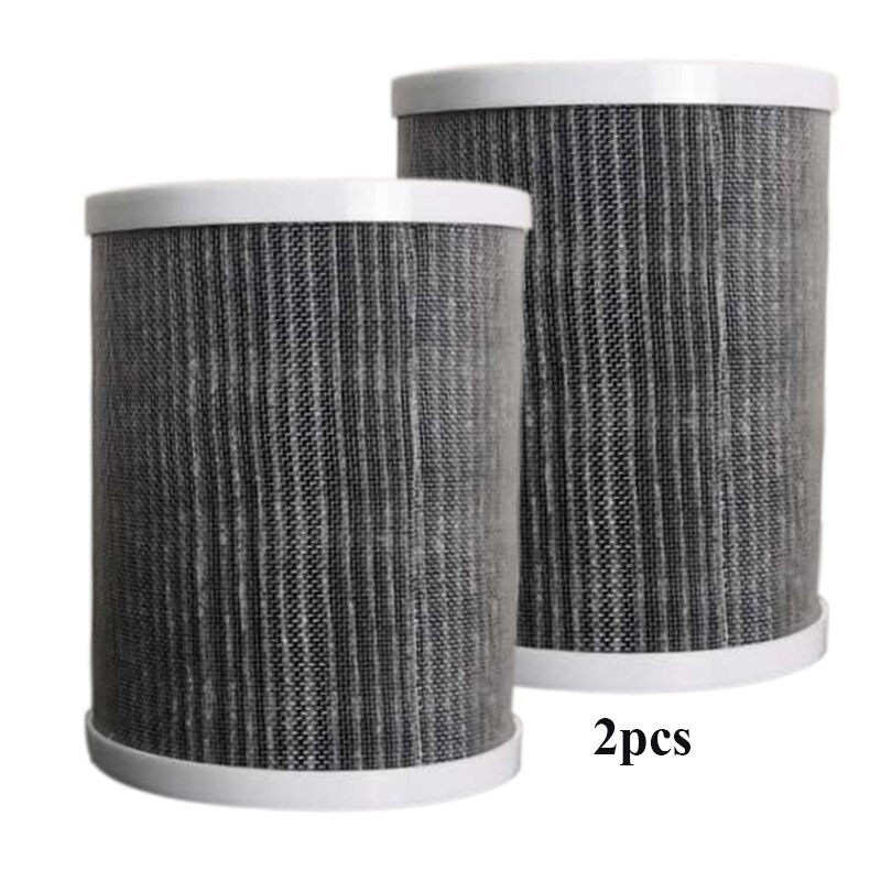 Uv Luchtreiniger Voor Thuis Kamer Met Ware Hepa Filter, Draagbare Usb Desktop Air Cleaner Met Uv Licht, lucht Sterilisator Voor Stof Rook: 2pcs filters