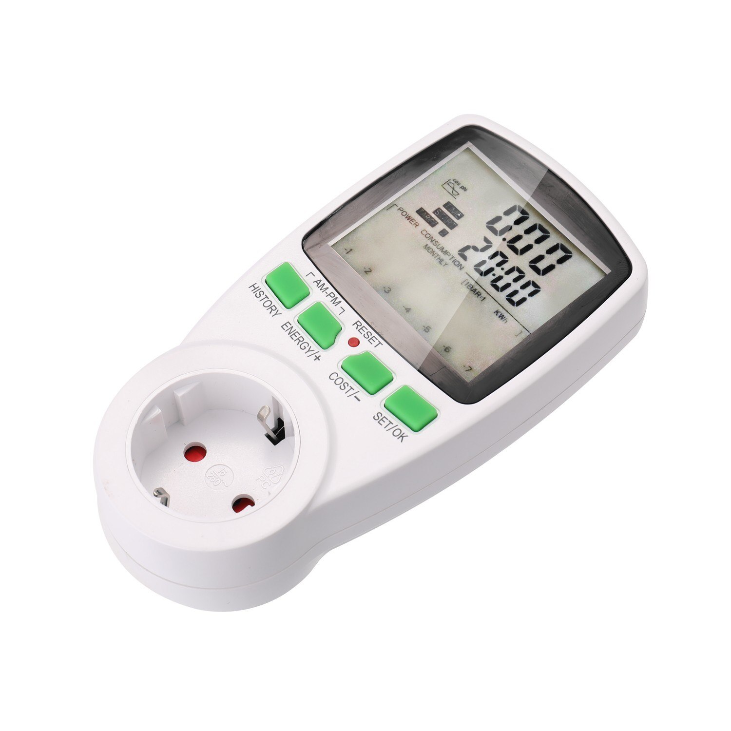 AC Power Meters Digital Wattmeter Energy Meter Watt Monitor Electricity Cost Diagram Measuring Socket Analyzer