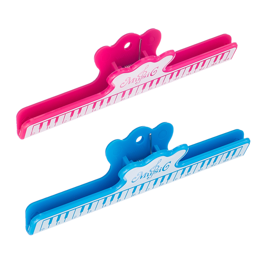 2 stykker plast musikk bok klipp musikk sideholder til å klippe dokument ark