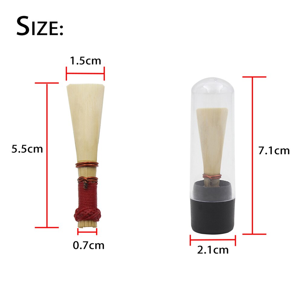 1PC Bassoon Reed Medium Strength Bassoon Reed with Case Bassoon Parts & Accessories 55 * 15 * 7 mm