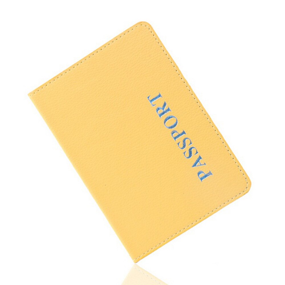 Passport Cover Passport ID Bank Card Note Holder Litchi Grain PU Passports Tickets Holder Passport Bag