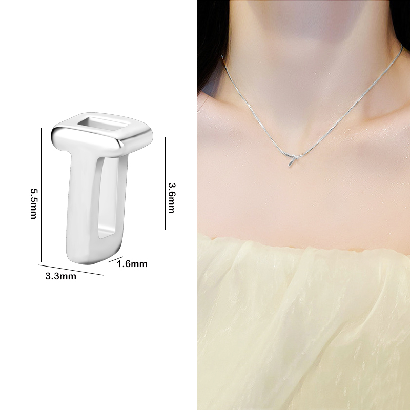 1PCS 925 Sterling Silver Letter Beads Silver Charms A-Z DIY Loose Beads Initial Alphabe Letter Beads Fit Women Bracelet Making: Light Pink