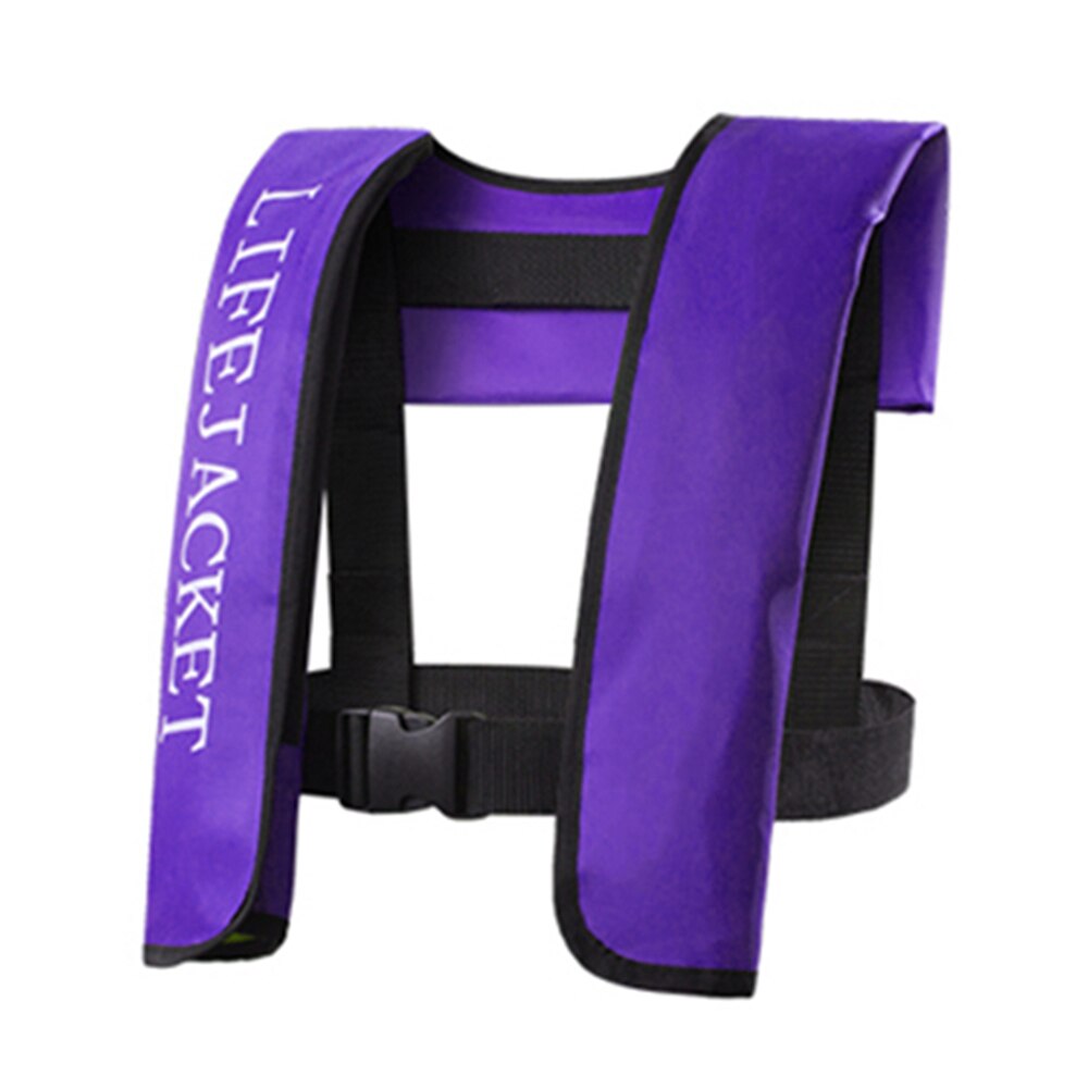 Chaleco salvavidas inflable Manual para adultos, deportes acuáticos, natación, pesca, supervivencia: Púrpura