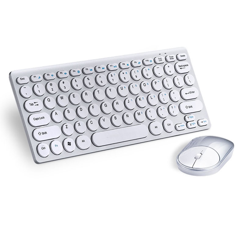 Keyboard Set 2.4G Wireless Keyboard Mute Mouse Combo With USB Receiver For Desktop Computer PC Laptop And Smart TV