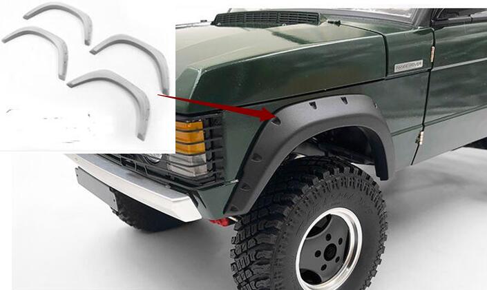 Wielen/grille/spiegel/bumper/voorbumper 1/10 schaal rc speelgoed vrachtwagen rover arrangement 4wd optionele onderdelen