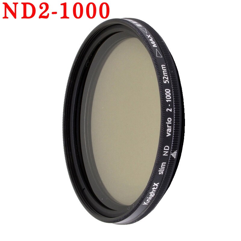 KnightX – filtre d&#39;objectif de téléphone portable 37mm 52mm 58mm, clip universel CPL ND star, accessoires polarisants: ND2-1000 / 37mm