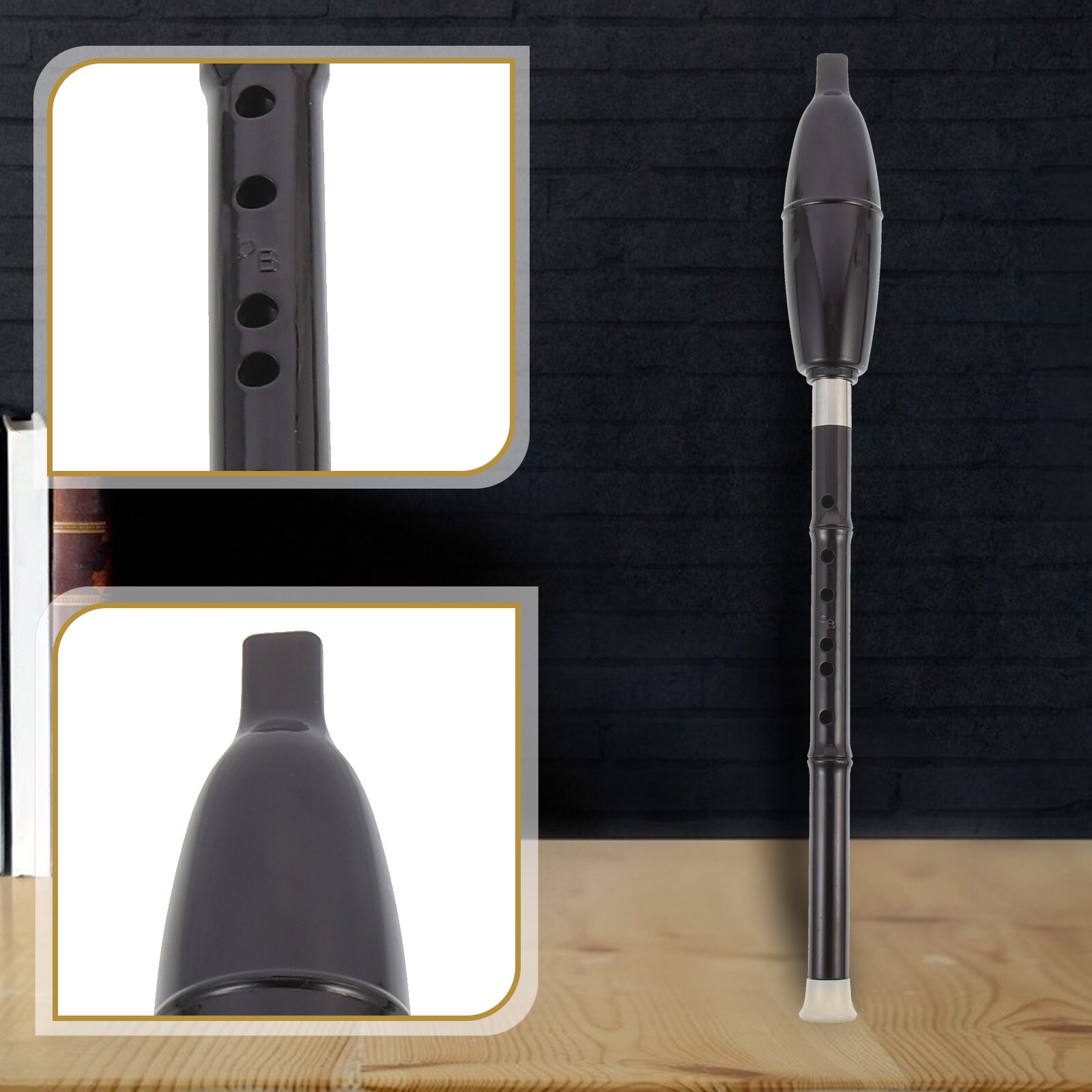 1 Set of Traditional Vertical Flute with Storage Bag Bawu Wind Instrument