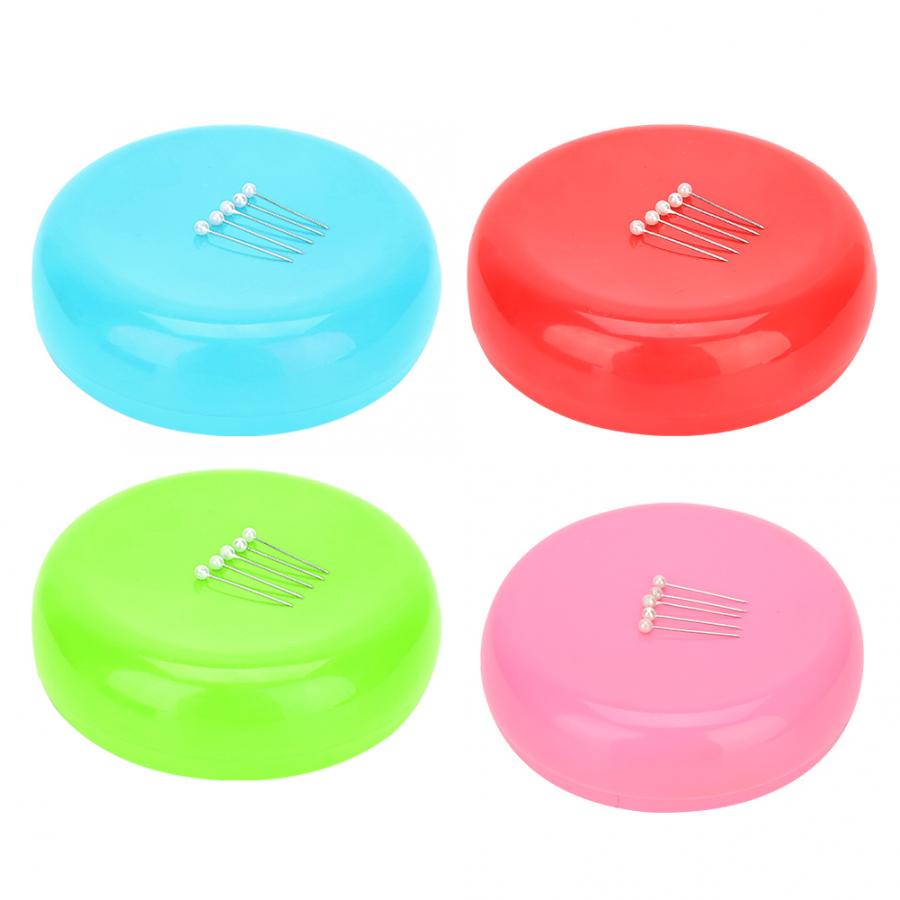 Round Magnetic Pin CushionSewing Needle Holder Storage Case Household Supplies Magnetic Sewing Pin Storage Case