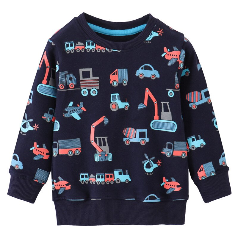 Graafmachine Print Kinderen Sweatshirts Katoen Jongens Meisjes Kleding Voor Herfst Winter Baby Jongens T-shirt Kids Hoodies: 9084 / 6T