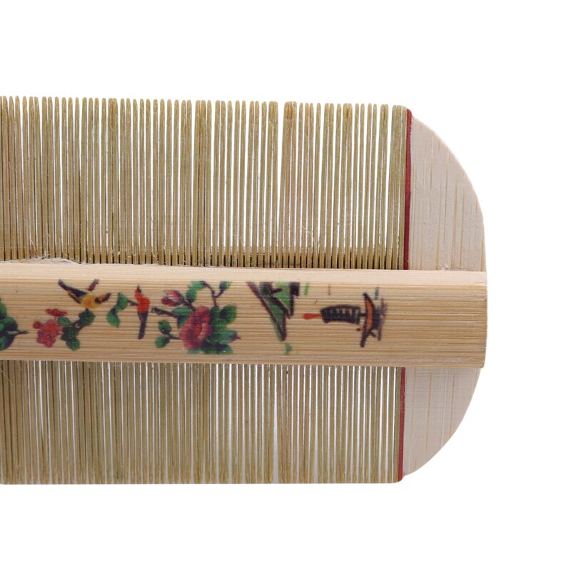 Traditional Bamboo Lice Comb Handmade Dense Comb Rose Remove Itching Scraping Head Flea Cootie Combs