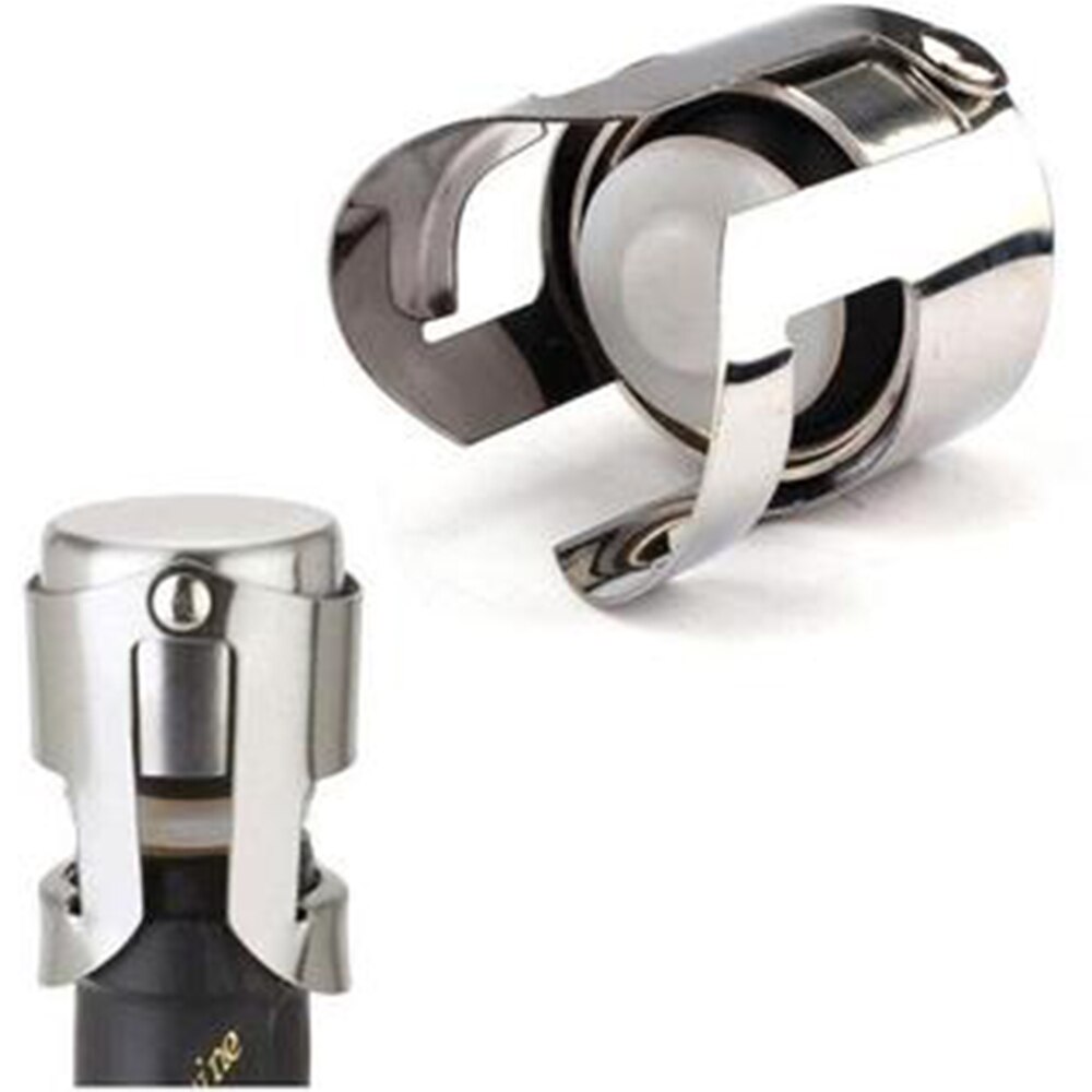 Stainless Steel Champagne Wine Bottle Stopper Portable Sealer Bar Stopper Wine Stopper Sparkling Wine Champagne Cap [3]