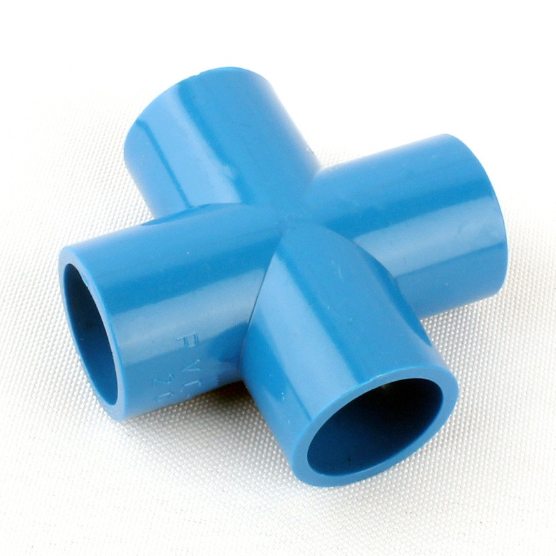 I.D 20mm PVC Pipe Cross Connectors 20X25 40X20mm Reducing Tee Connector 90 Degree Elbow Straight Joints Garden Water Adapter: 20mm Cross Connector