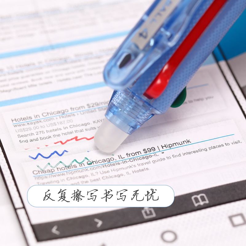 Pilot Frixion Pen 4 in 1 Erasable Gel Pen 4 Colors 0.5 mm LKFB-80EF 0.5 mm Japan