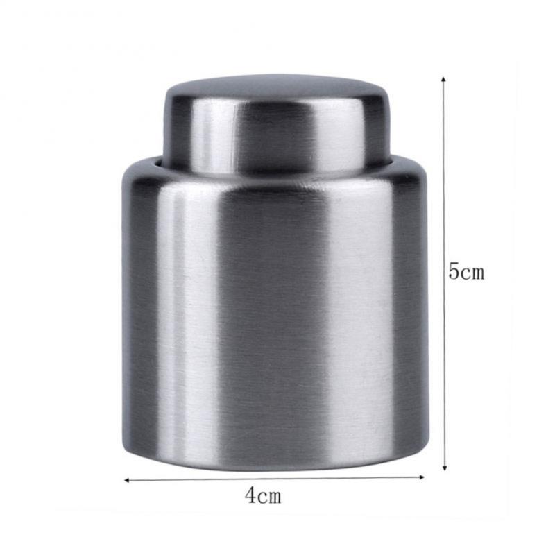 Tapón al vacío de acero inoxidable para botella de vino, sellador de tapa de vino tinto, guardián fresco, herramientas de Bar, cubierta de botella, accesorios de cocina, , 1 ud.: 01