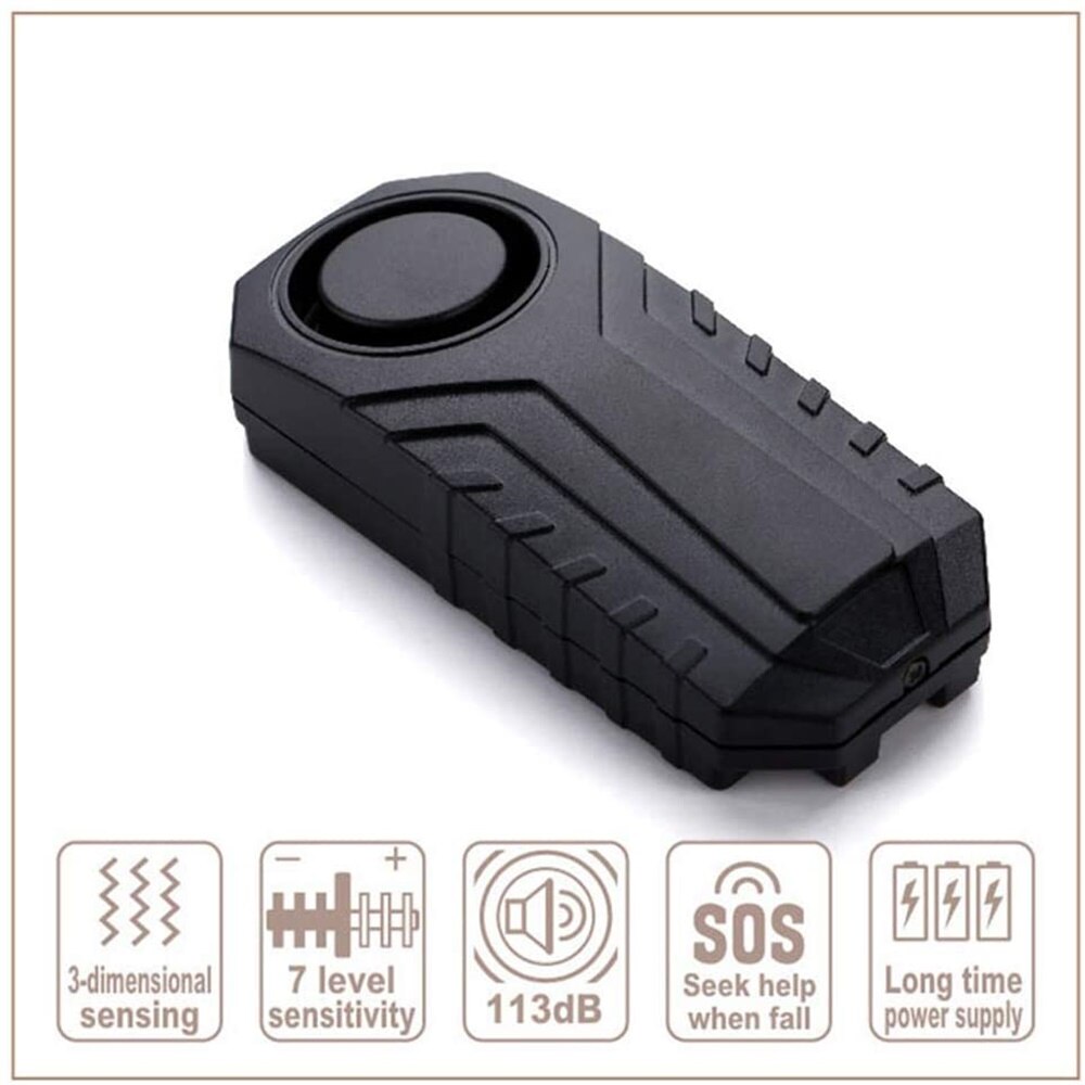 Bicycle Remote Control Siren Wireless Bike Lock Waterproof Security System Anti-theft Bicycle Light Accessories