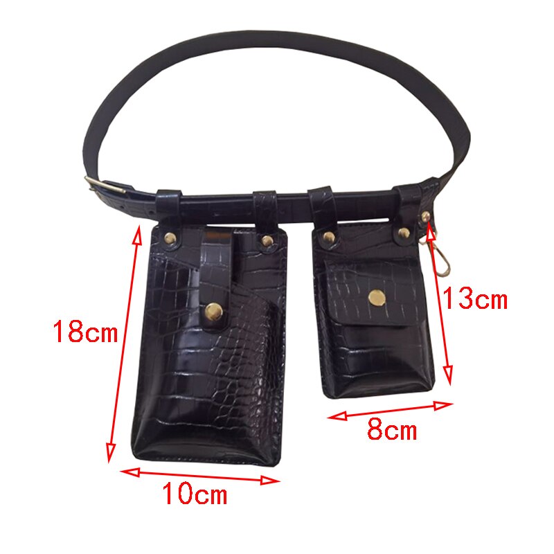 Luxury Waist Bag Phone Bag Female Chest Bag Shoulder Crossbody Bag Purse Woman Fanny Pack: Crocodile pattern