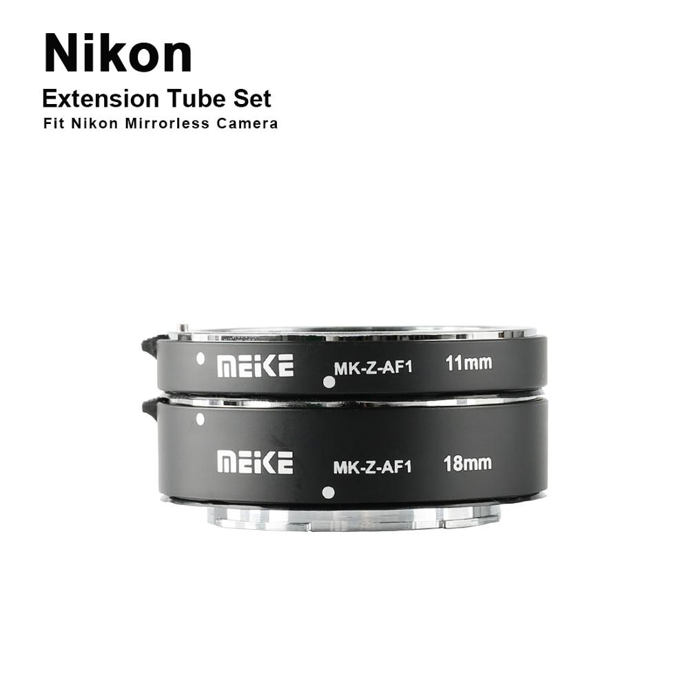Meike MK-Z-AF1 Metal AF Macro Extension Tube Autofocus Adapter ring 11mm 18mm voor Nikon Z6 Z7 Z8 z50