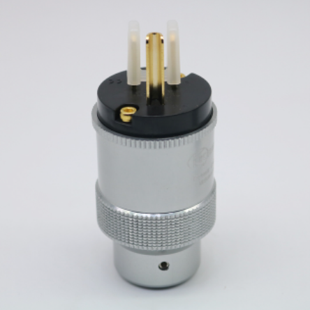 Hallo-End Krell Gold Überzogene UNS/EU Power Plug IEC Audio Stecker HiFi AC Power Kabel Stecker Für audiophile DIY Netz Kabel: Blau