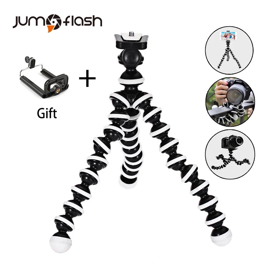 polpo Treppiede Flessibile Gorillapod per il Telefono Telefon mobile Del Telefono Smartphone Dslr e Fotocamera tavolo scrivania mini Treppiede