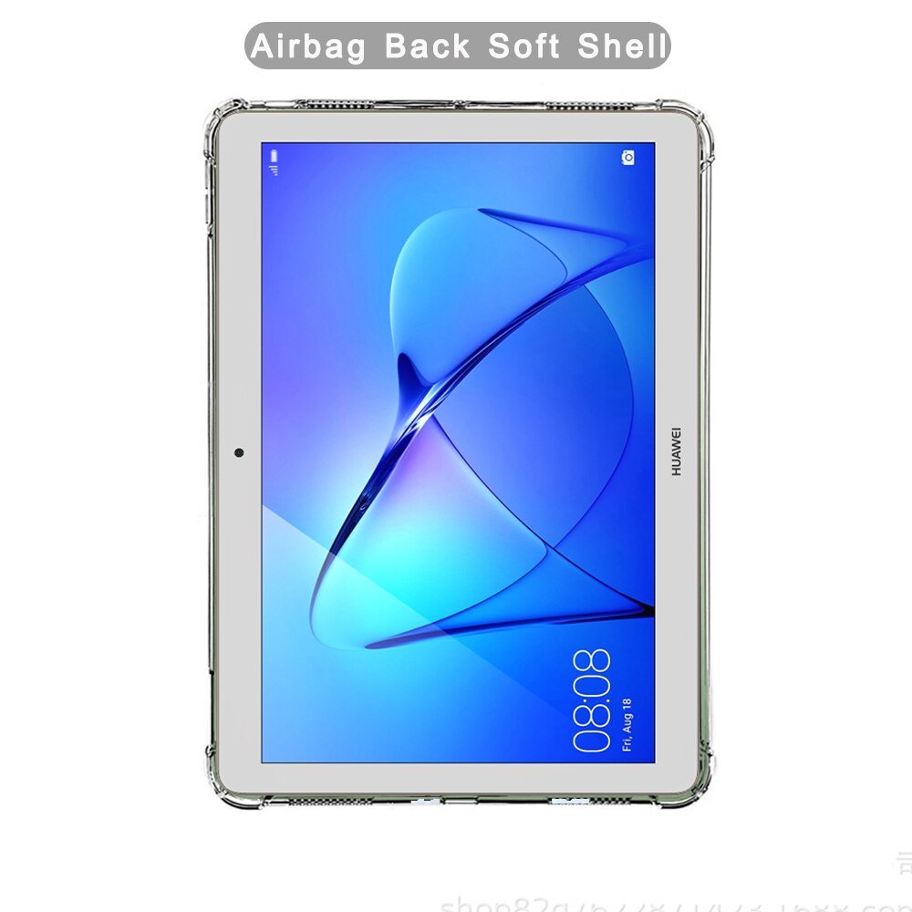 Coque de protection pour tablette Huawei MediaPad T3 10, 9.6 pouces, support rabattable, étui intelligent Transparent pour tablette Huawei T3 9.6 AGS-L09/L03/W09: Airbag Soft Shell