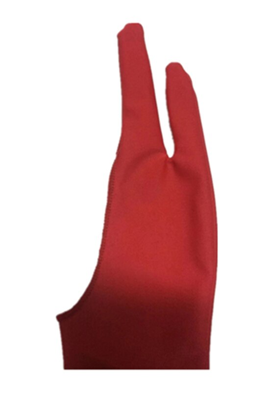 Anti-Touch Calligraphy Tablet Hand-Painted Digital Drawing Board Double Layer 2 Finger Gloves Unisex Sketch Children: Red monolayer