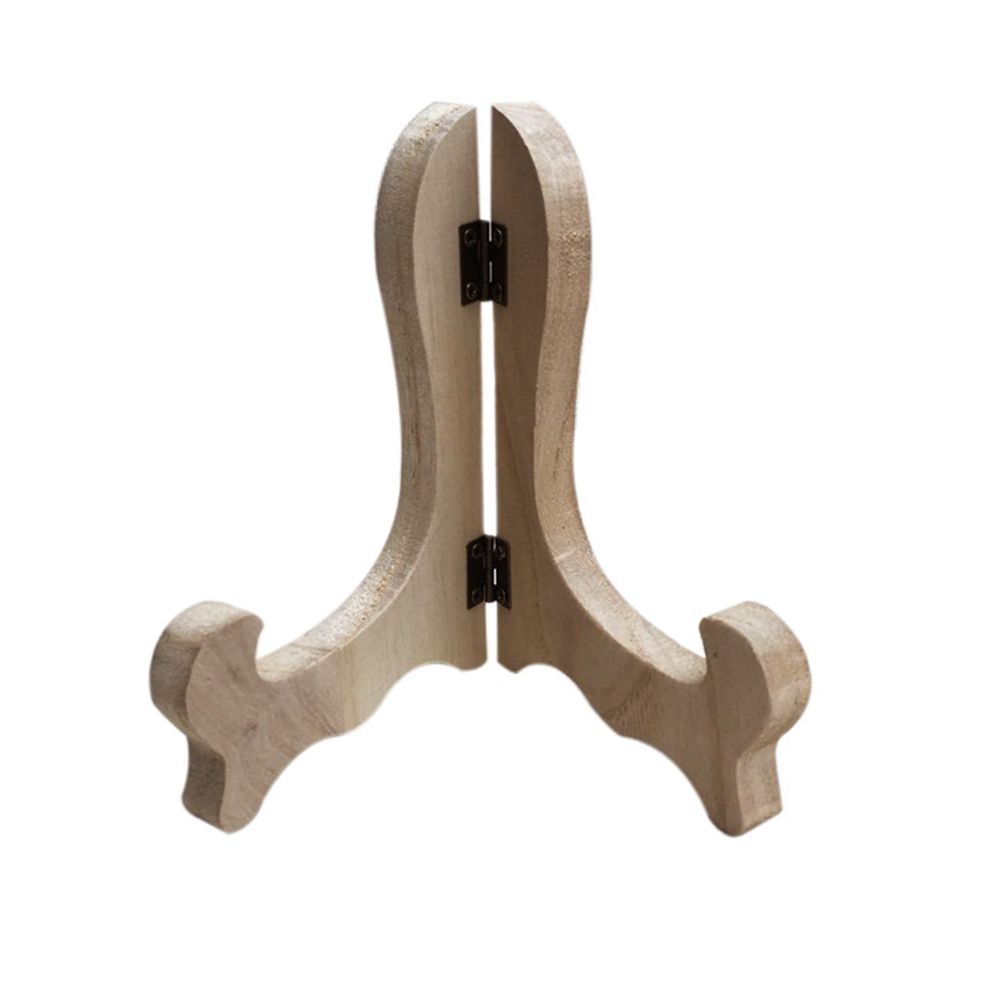 Tre bærbar hjemdekor porselenstallerken display sammenleggbart oppbevaringsstativ dekorativt stativ staffeli displaystativ: Militærgrønn