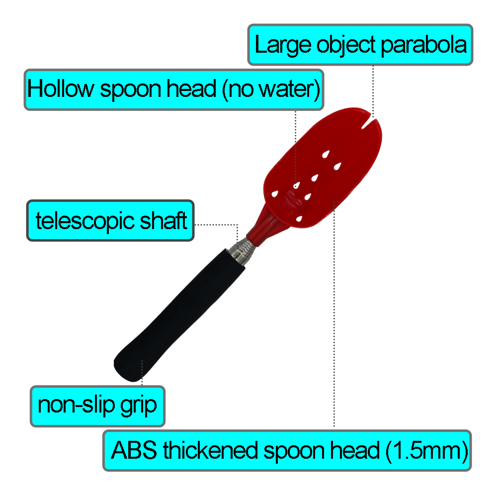 Fishing Bait Throwing Spoons Nesting Device Retractable Can Head Fish Bait Casting Scoop Long Throw Fixed Point Fishing Gear