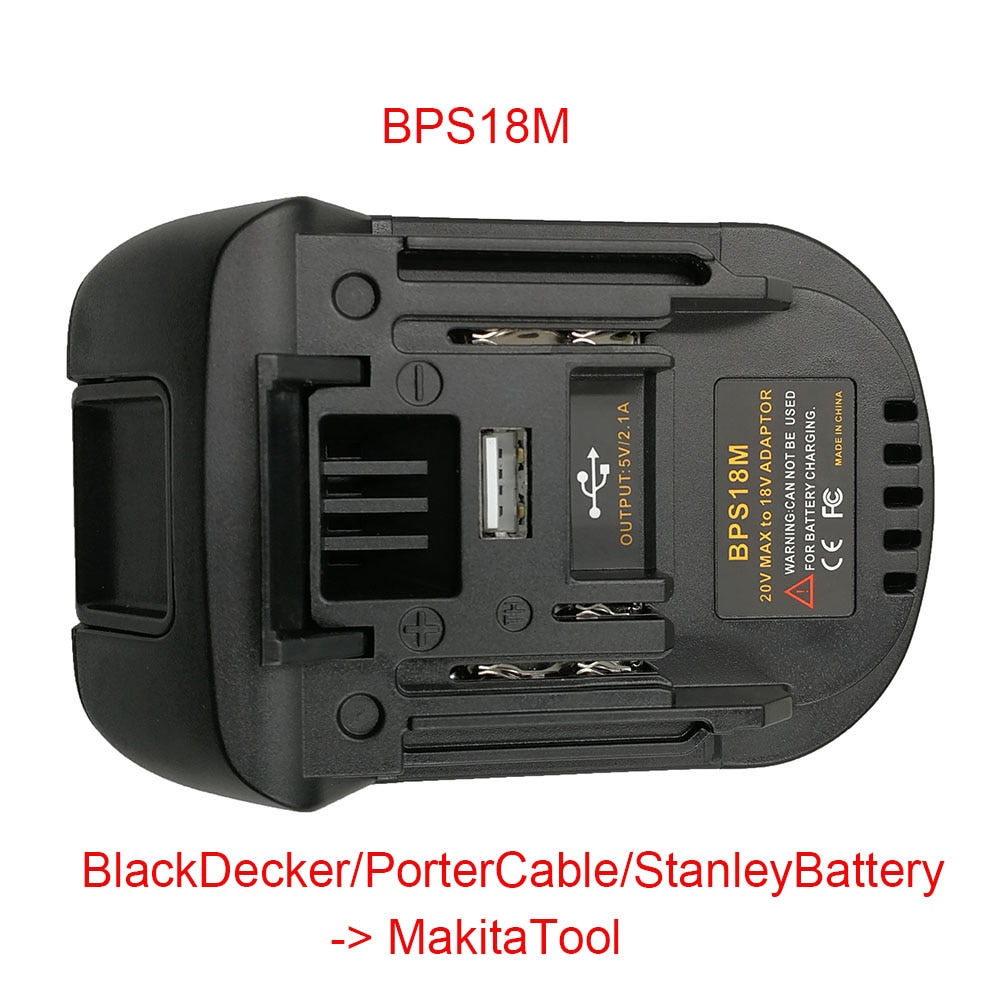 Power Tool Adapter DM18M Converter For Dewalt 18V Li-ion Battery for Makita Milwaukee Bosch Ryobi Hitache Metabo Worx Devon Tool: BPS18M