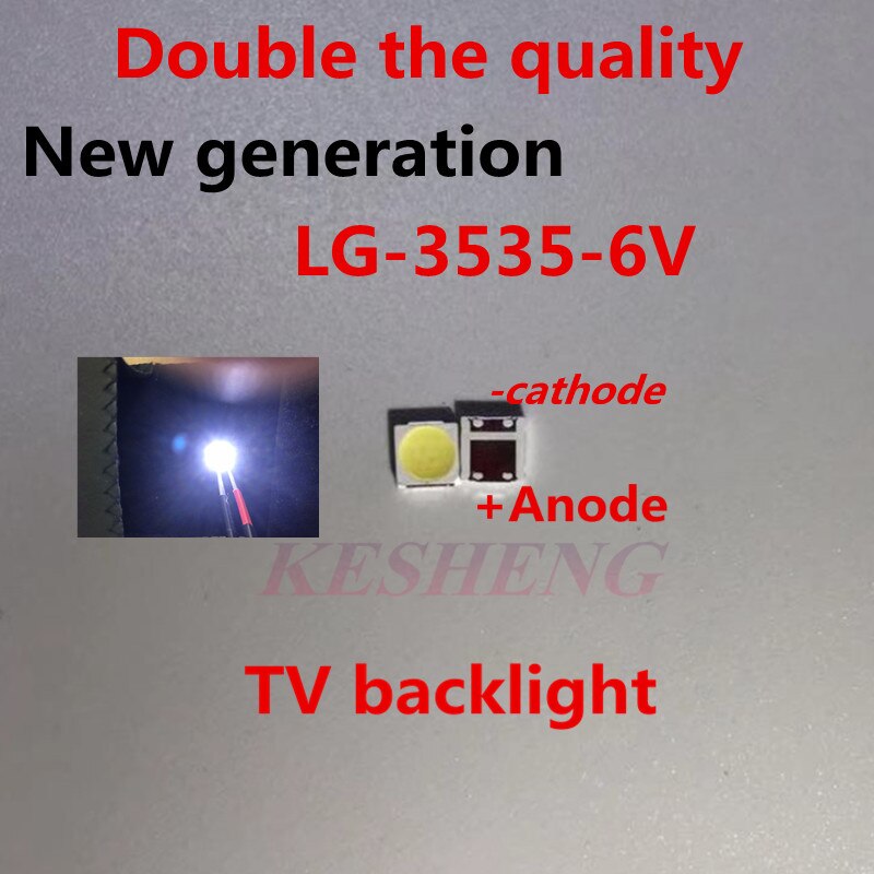 50 Stuks Lcd Tv Reparatie Lg Led Tv Backlight Strip Verlichting Met Light-Emitting Diode 3535 Smd Led Kralen 6V