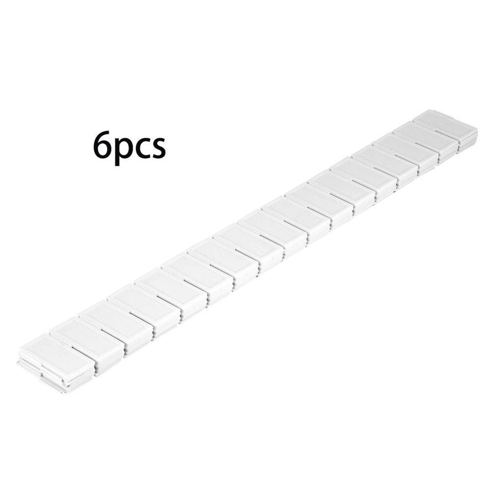 6Pcs DIY Grid Drawer Divider Household Office Necessities Adjustable Drawer Clapboard Partition Good Practical Plastic: Default Title