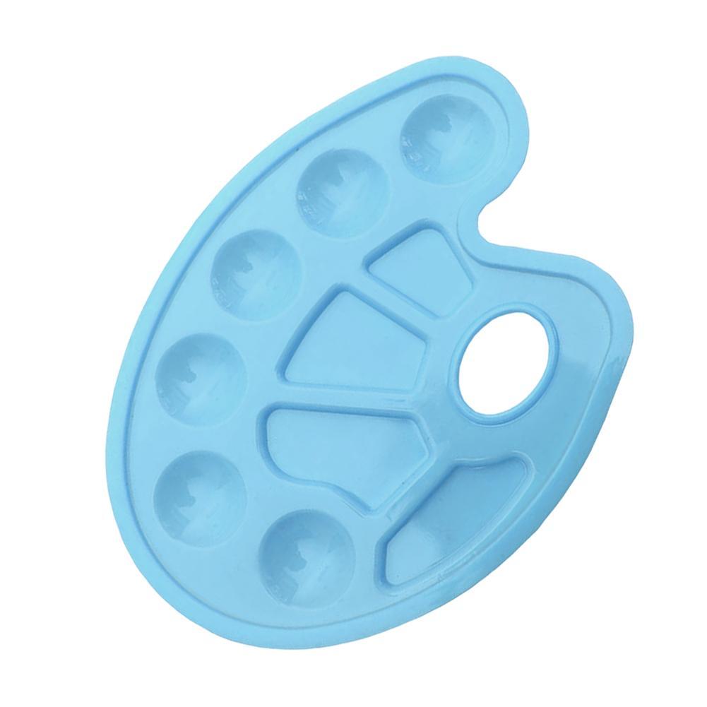 Duim Gat Kleurenpalet Voor Schilderen Art Verf Plastic Lade Tekening Palet Watercolo Kleur Voor Olie C3E5