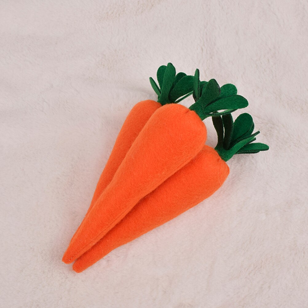 3Pcs Easter Carrot Decorations Artificial Carrot Decoration Chic Festival Decors
