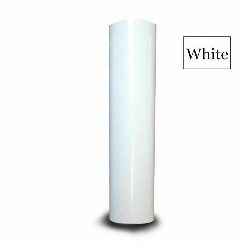 Camiseta de transferencia de calor de PU, vinilo textil, película de Cricut, troquelado de vinilo, 20x100cm, materiales de papel, decoraciones para camisetas, ropa: White