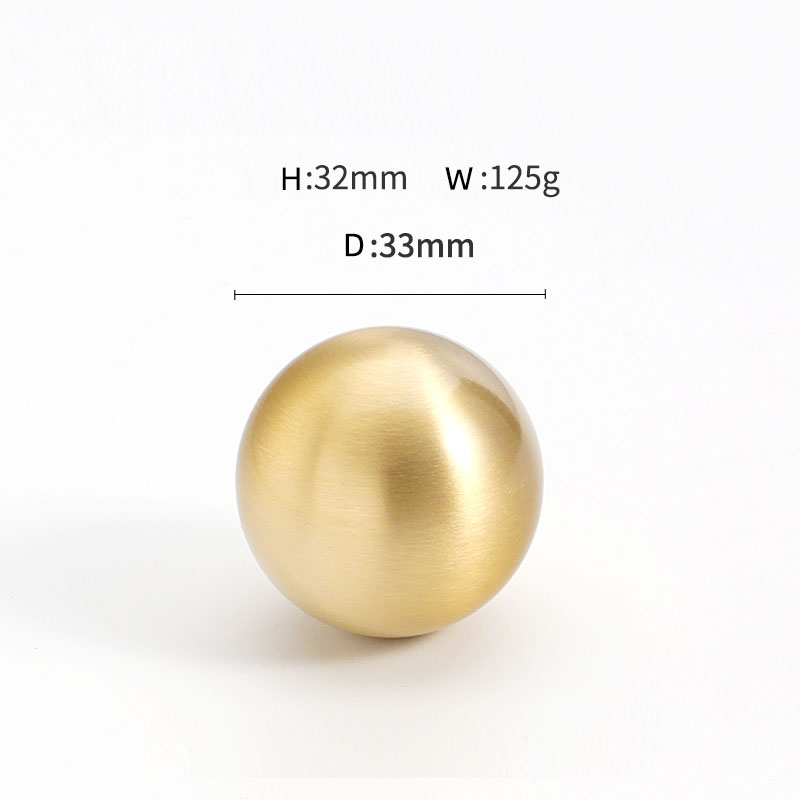 Brass Round Ball Furniture Handles Drawer Knobs Cabinet Gloden Wardrobe Door Pulls Modern Minimalist Bathroom cabinet