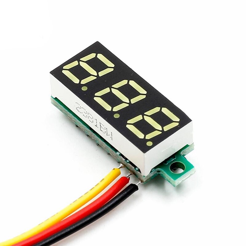 Mini Led Digitale Voltmeter Dc 4-30V 0.28 Inch 3 Draads Dc 0-100V Volt Voltage meter Gauge Tester Led Display