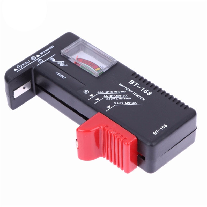 BT168 Portable Universal Digital Battery Tester Volt Checker For AA AAA 9V Button Multiple Size Battery Tester Checker