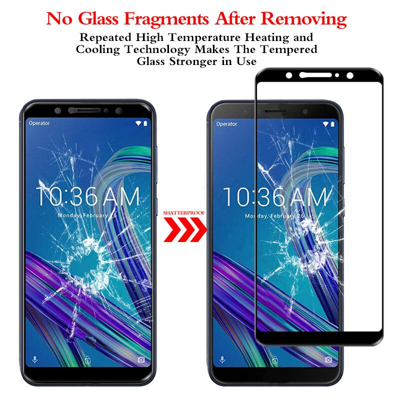 2 pièces verre trempé pour ASUS ZenFone Max Pro M1 ZB602KL protecteur d'écran couverture complète ASUS Zenfone Max Pro M1 ZB602KL X00TD Film