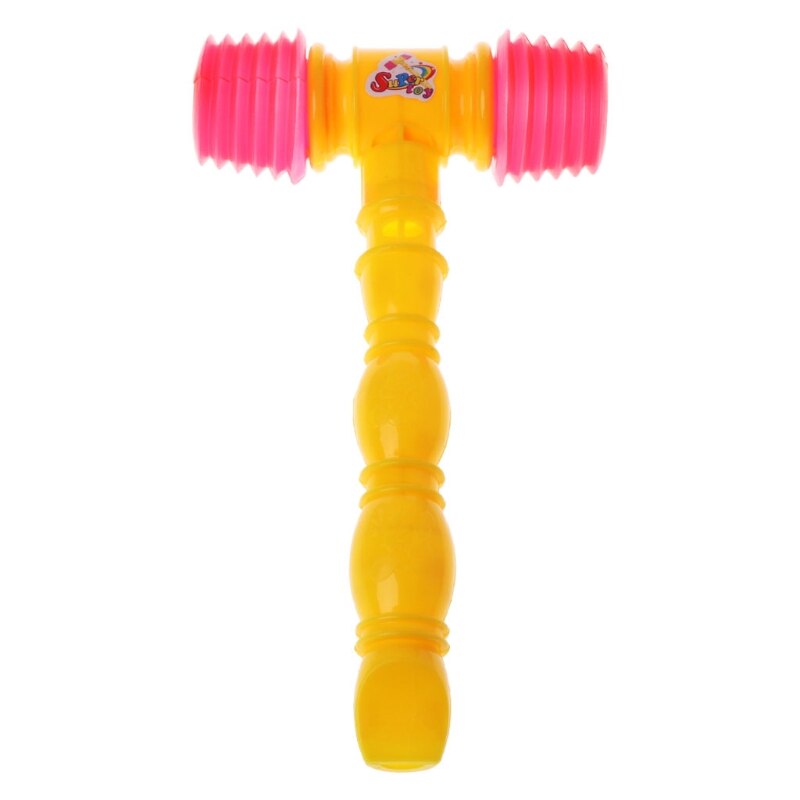 25 cm Kind Training Peuter Kids Handvat Plastic Hamer Fluitje Speelgoed Lawaaimaker