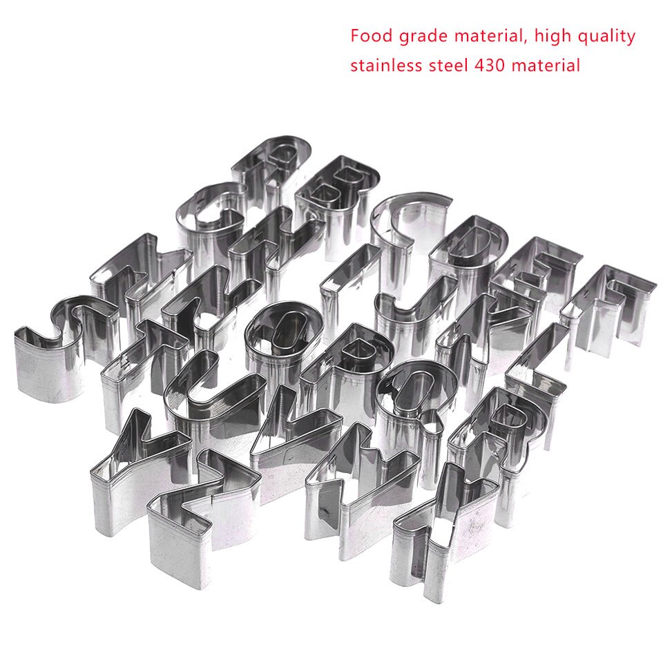 Cookie Cutter Set Rvs Vorm Voor Bakken 26 Alfabet Vorm Mold Gebak/Zoetwaren/Biscuit/Gingerbread/ fondant Maker