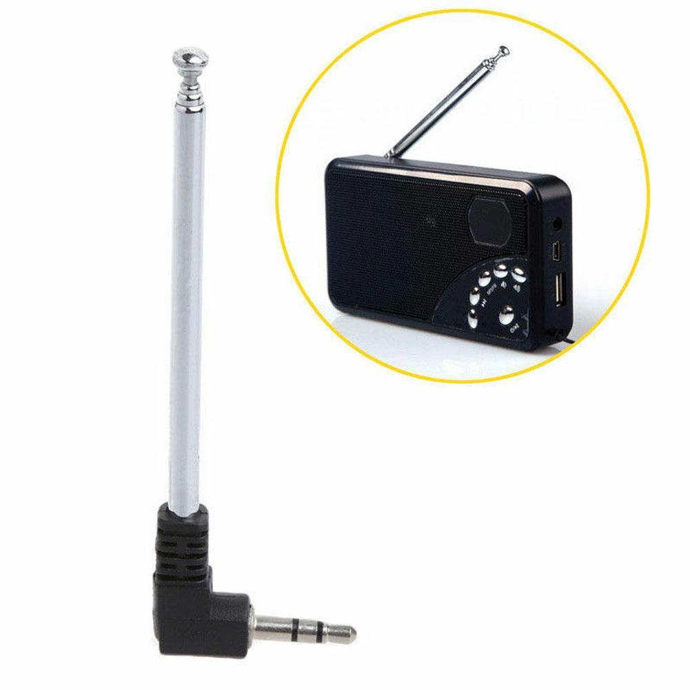 Antenne rétractable en acier pour téléphone Portable, 3.5mm, prise Jack, Radio FM, pour voiture
