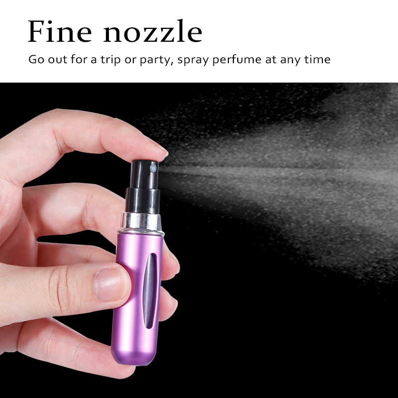 Återfyllningsbar mini parfymflaska bärbar kosmetikflaska sprayflaska förångare spraybehållare reseåterfyllningsflaskor 8ml /5ml
