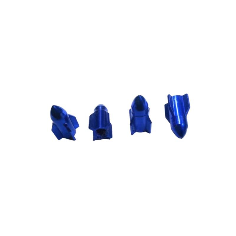 Aluminium Legering Raket Vorm Road Fiets Motor Fiets Auto Band Velgen Stem Air Valve Cap Valve Stofkap
