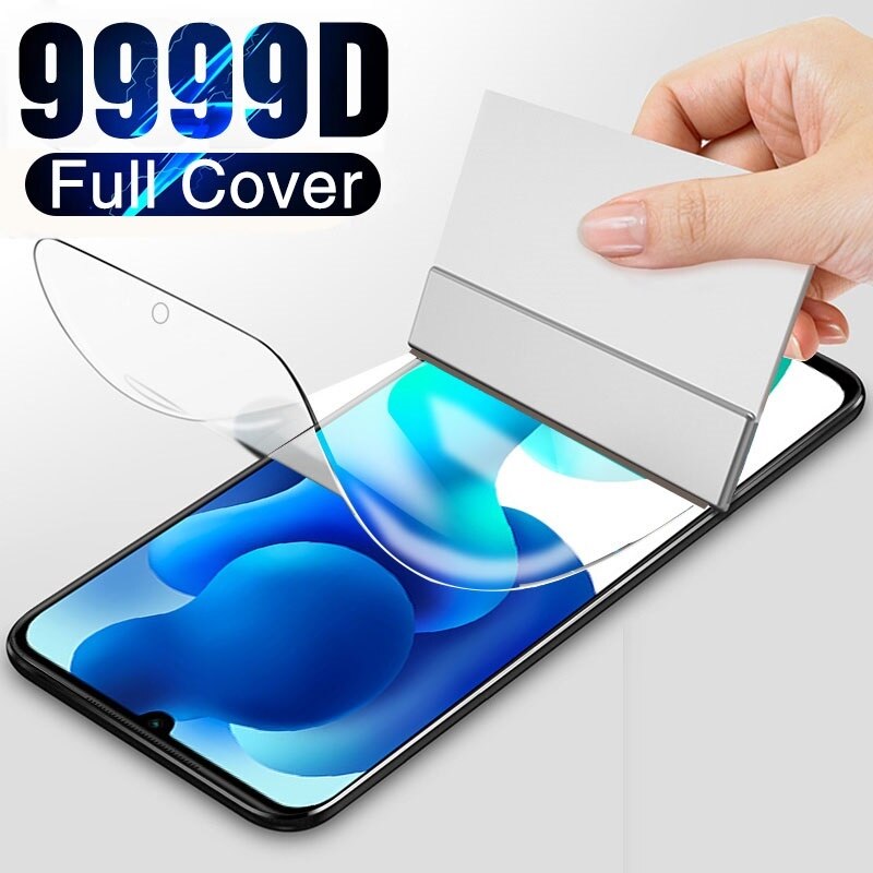 For LG Velvet Hydrogel Film LG Wing Screen Protector UV Liquid Full Glue Film Full Cover With Fingerprint Unlock Glass