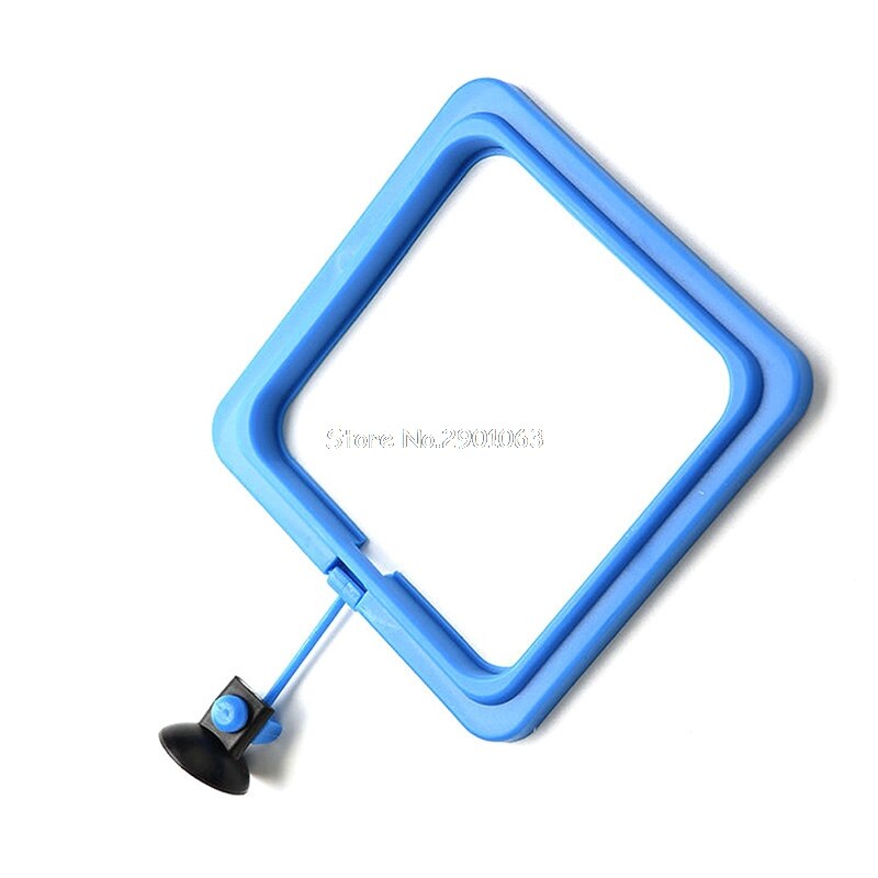 Aquarium Fish Tank Square/Circle Ring Feeder Feeding Station Float Floating Food L5YE: Square