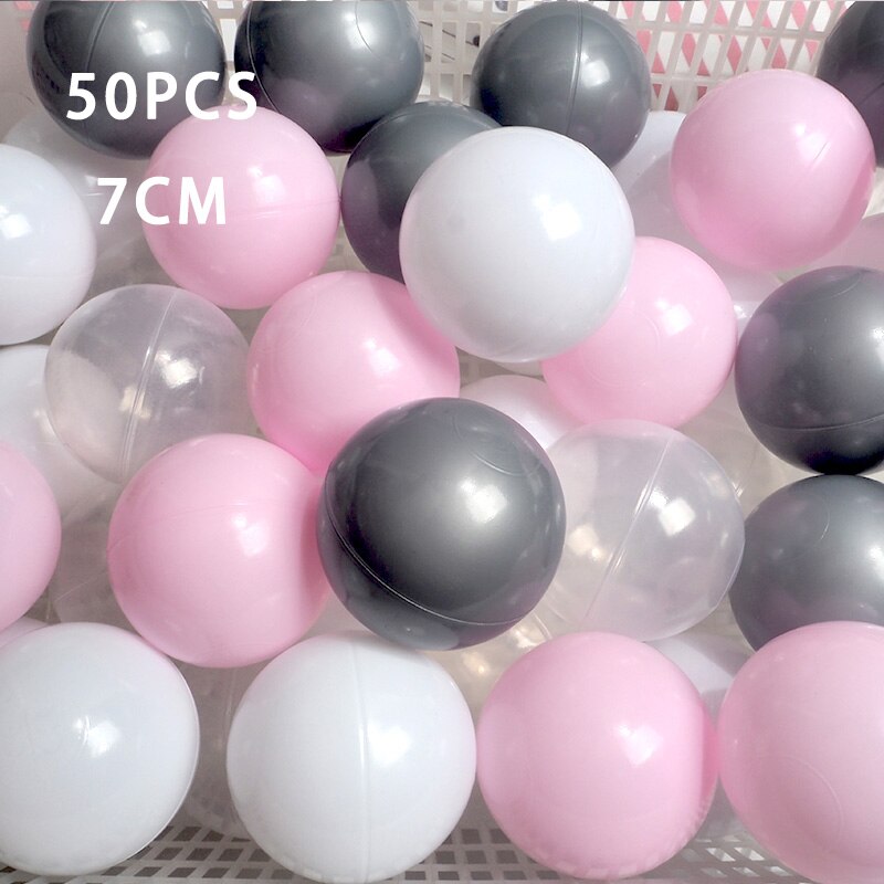 50 Pcs/lot Eco-Friendly Colorful Ball Plastic Ocean Ball Children Funny Toys Baby Kid Swim Pit Toy Water Pool Wave Ball Dia 7CM