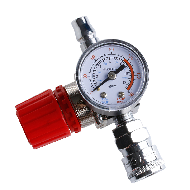 1/4 "Luft Kompressor Regler Druck schalten Kontrolle 180PSI Linderung Ventil Messgeräte