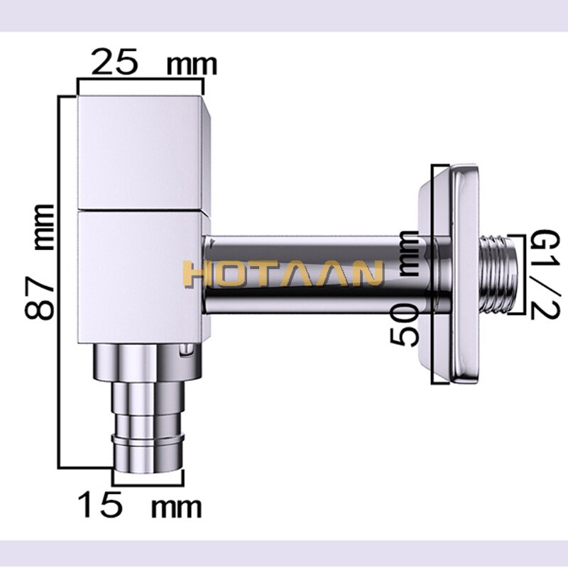 Bibcock wasserhahn hahn kran Chrom beenden Badezimmer Zauberstab Halterung Waschmaschine Wasser Wasserhahn Wasserhähne YT-5174