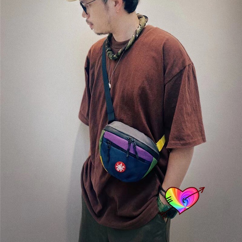 Patchwork Cavempt Tas Mannen Vrouwen Crossbody Ce Schoudertas Cav Empt Canvas Tas 1:1 Tag Label