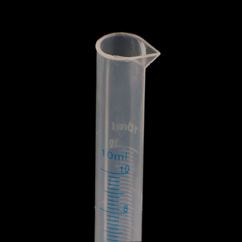 1pcs 10mL Measuring Cylinder Laboratory Test Graduated Liquid Trial Tube Jar Tool