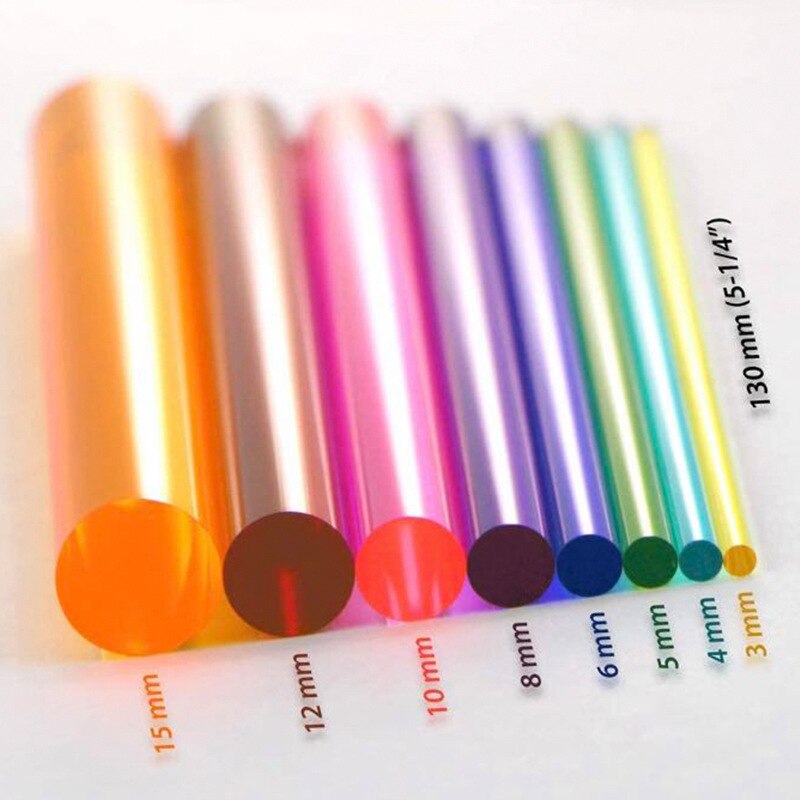 Stylo pochoir pour peinture acrylique multicolore, 8 pièces/ensemble 3/4/5/6/8/10/12/15MM: Default Title